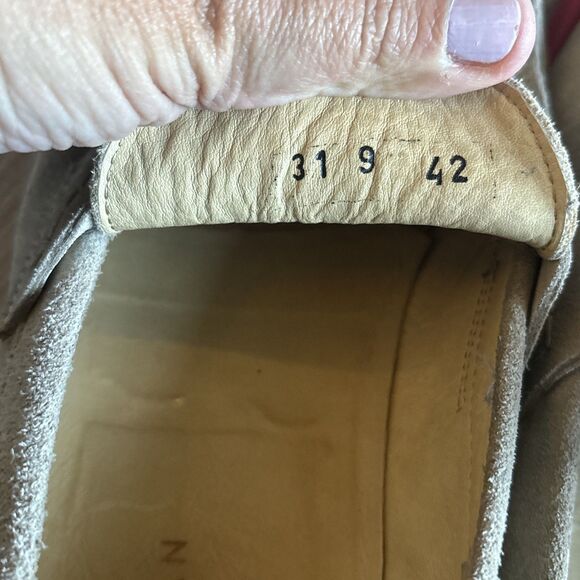 Thomas Dean Made In Italy Vero cuoio Suede Leather Tassel  Gray Loafer, Size 9 main image 8
